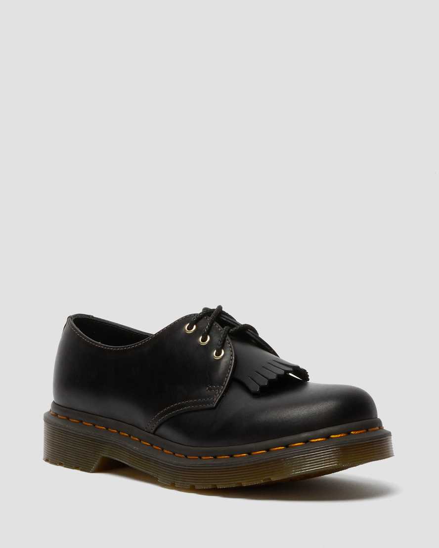 Dr. Martens 1461 Abruzzo Deri Kadın Oxford Ayakkabı - Ayakkabı Siyah |YTKZE3597|